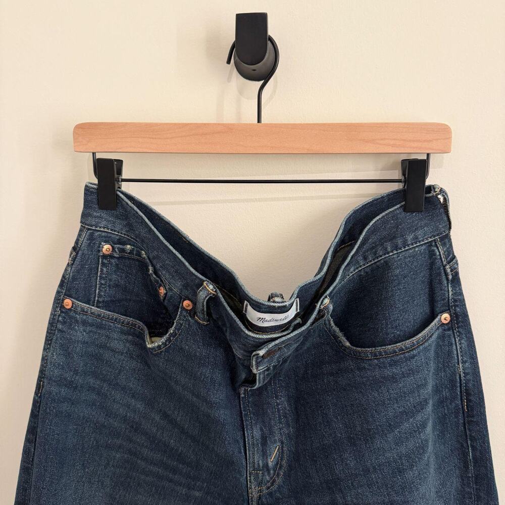 men's dark blue "Brinmont Wash" MADEWELL relaxed taper denim jeans [34x34]